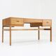 Vintage Danish teak desk by Arne Wahl Iversen 1950s