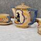 Vintage Henriot Quimper tete-a-tete coffee service circa 1970