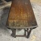 Folding wooden table with twisted legs