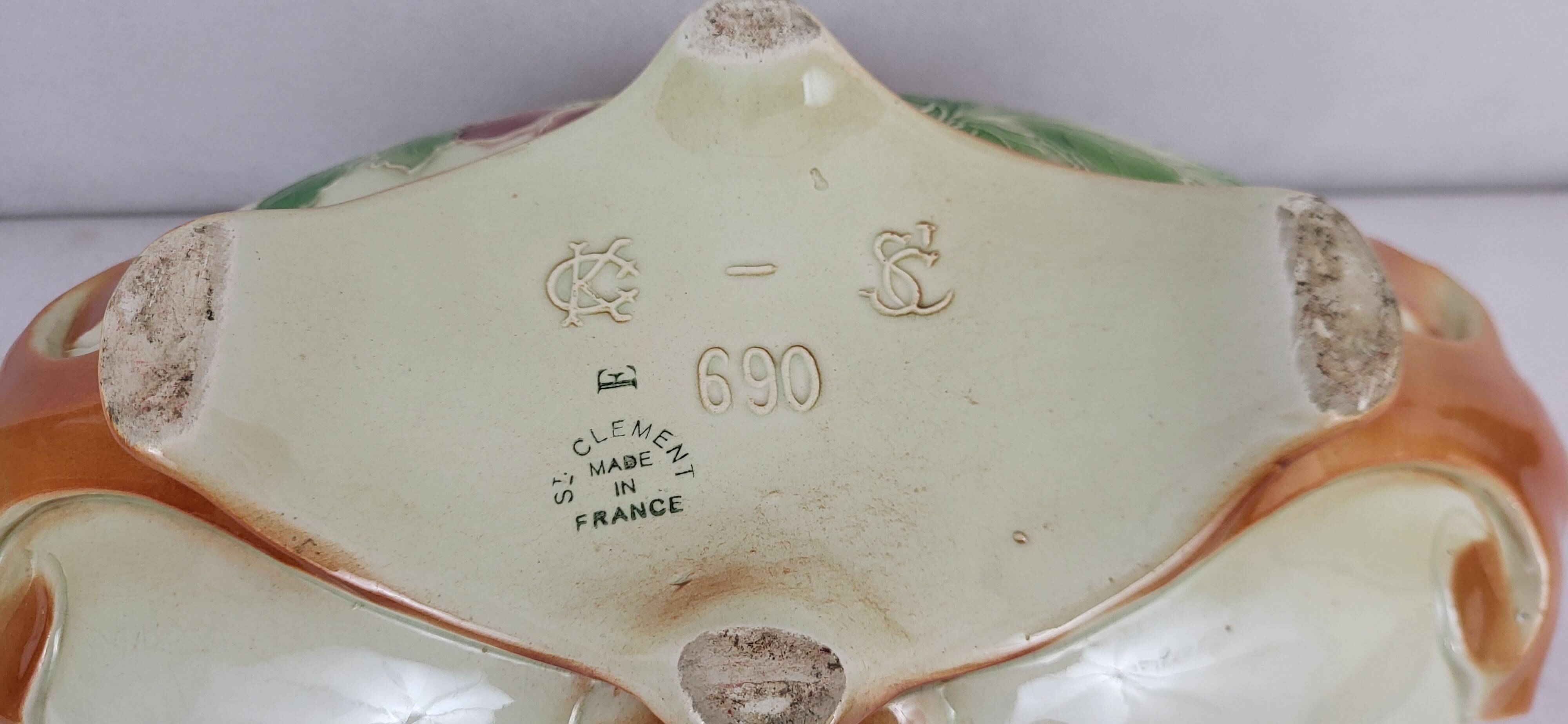 Keller & Guérin Art Nouveau Planter / Saint Clément