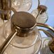 Vintage “golden” sciolari style hanging lamp with 12 light points