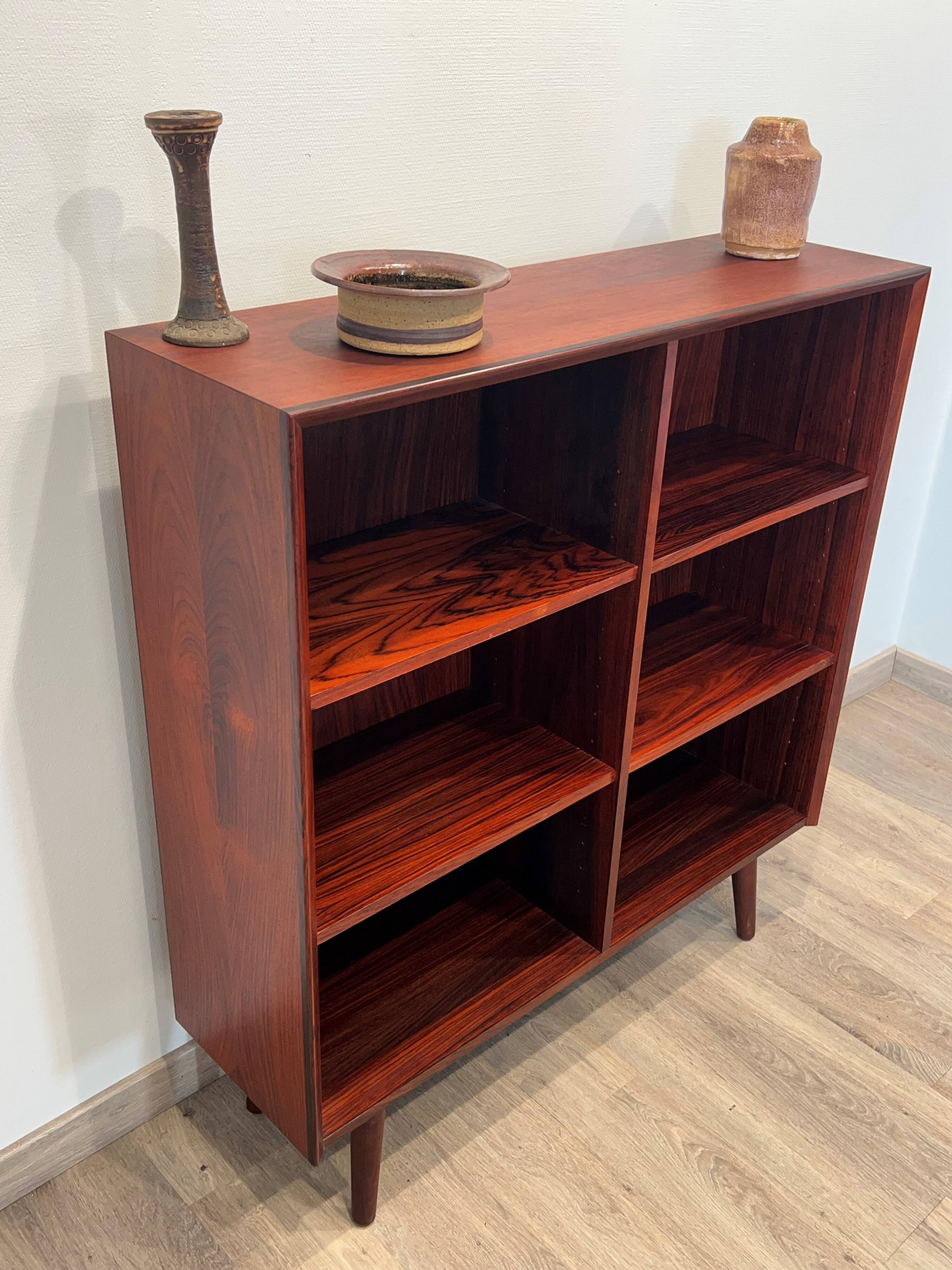 Scandinavian library in rosewood