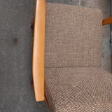 Armchair in wood and fabric 1960