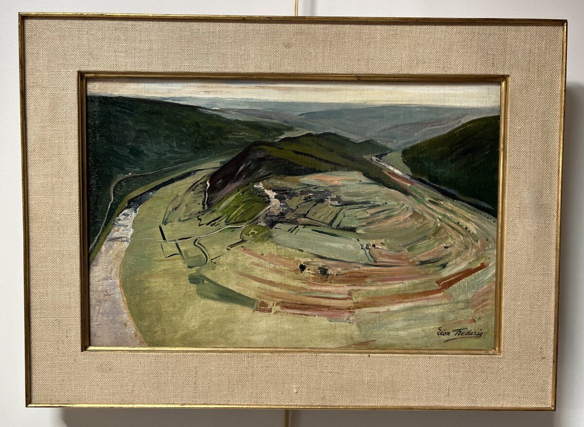 Léon Frédéric (1856–1940) The Tomb of the Giant circa 1910 Oil on panel signed