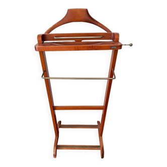 Fratelli REGUITTI mahogany valet with tie rack and trouser rack