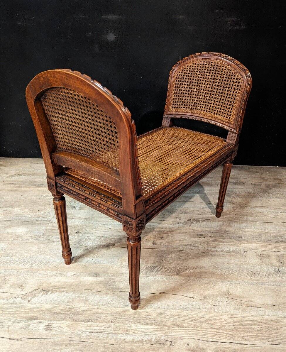 Louis XVI Caned Piano Bench