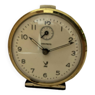 Jaz Discric Discreto vintage black and gold alarm clock