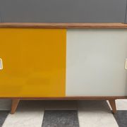 Jiri Jiroutek Yellow and White sideboard 1960s for Interier Praha