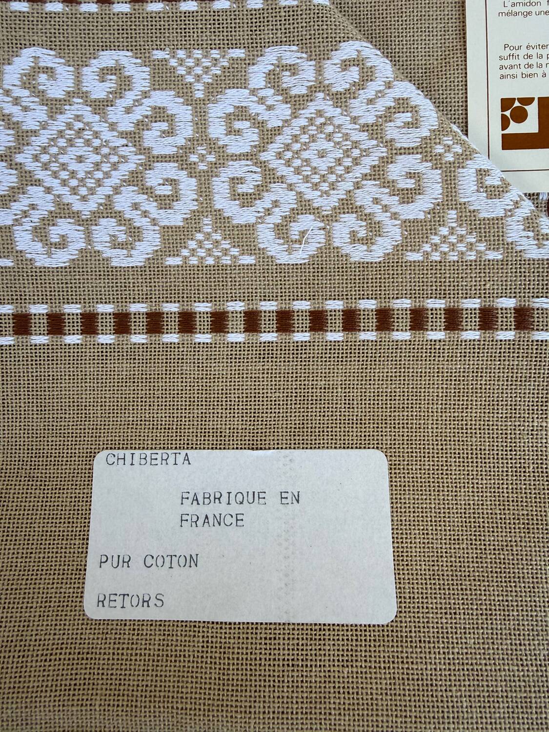 Georges Moutet Chiberta table service cotton tablecloth + 12 napkins
