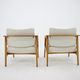 1960s Pair of Oak Armchairs, Czechoslovakia