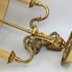 Hot water bottle lamp in solid bronze gilded louis XVI style "Lucien Gau"