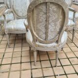 Suite de 6 fauteuils époque Louis XVI , vers 1785