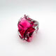 Bowl - Josef Hospodka - Sommerso Bohemian Crystal Pink