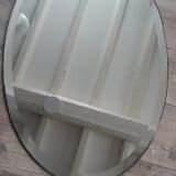 Miroir oval biseauté