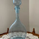 Carafe bleue verre soufflé Biot