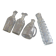 Lot de 4 carafes en verre blanc