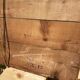 Antique bamboo style mirror mercury glass vintage solid wood