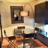 Habitat round table with glass top