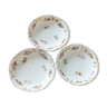 3 saucers Paris porcelain