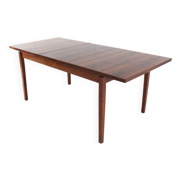 Table à manger rectangulaire extensible Fristho en bois de rose - style mid-century moderne