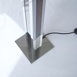 Plexiglass/metal floor lamp 70s