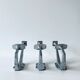 Lot de 3 patères anciennes en aluminium