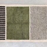 Handmade artisanal Moroccan Atlas rug made from natural wool.