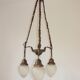 An Art Deco chandelier from the 1930s