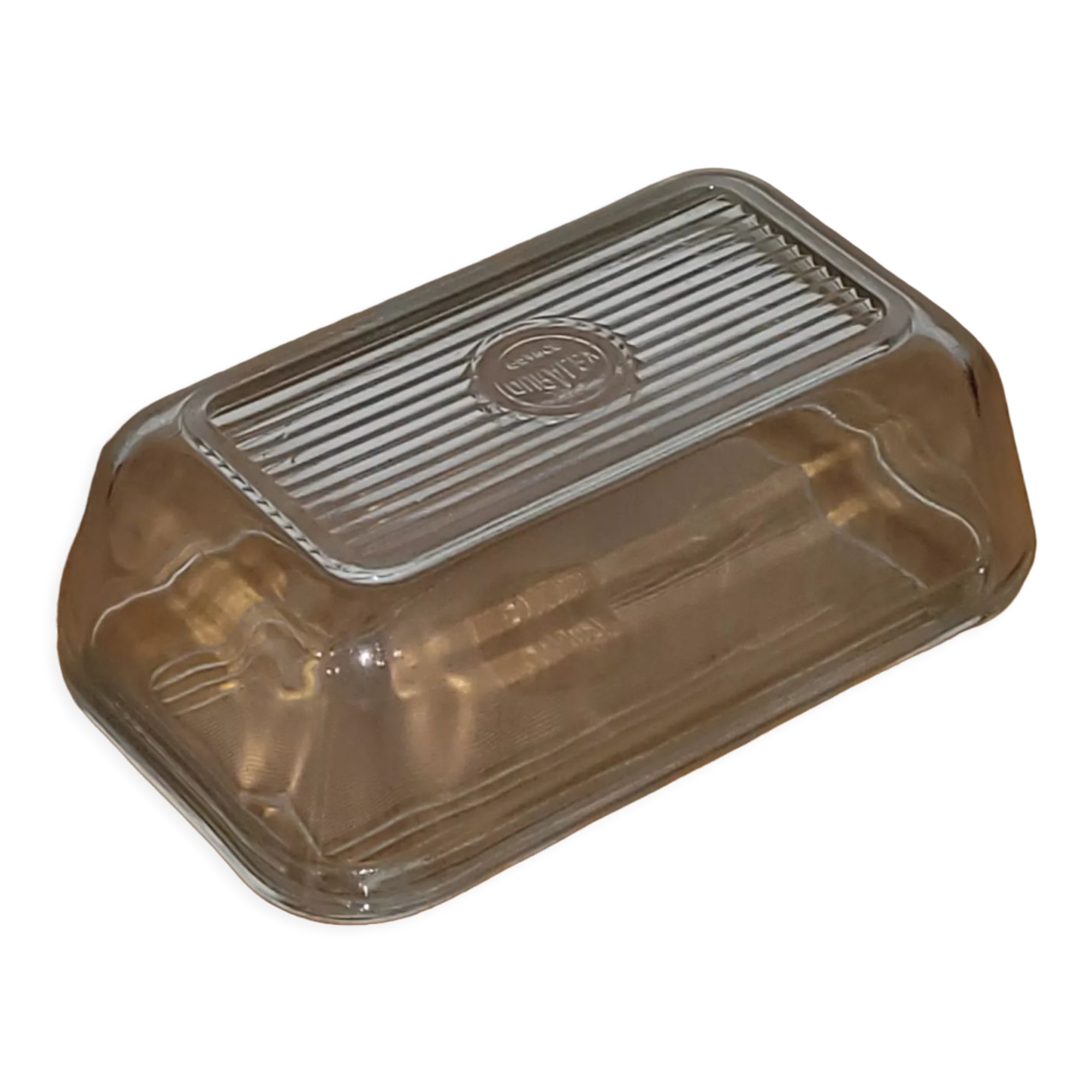 Duralex butter dish vintage