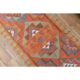 1970s Turkish Oushak Handmade Wool Cotton Orange Area Rug 91x305