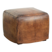 Ottoman en peau de mouton avec une très belle patine et des couleurs éblouissantes.