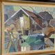 Swedish Oil on Canvas – “Lakeside Hut” by EVERT GRYNNING