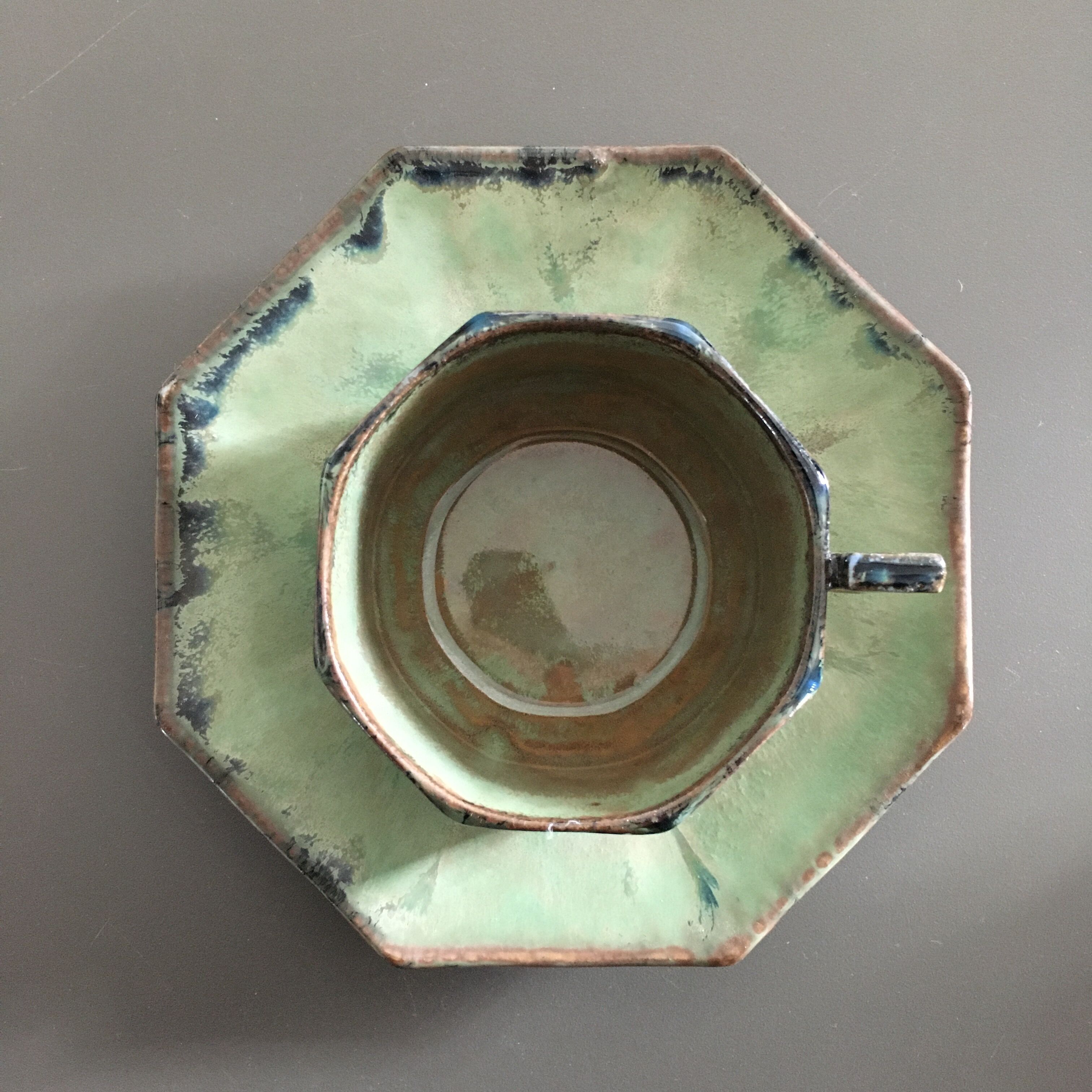 Paire de tasses hexagonales