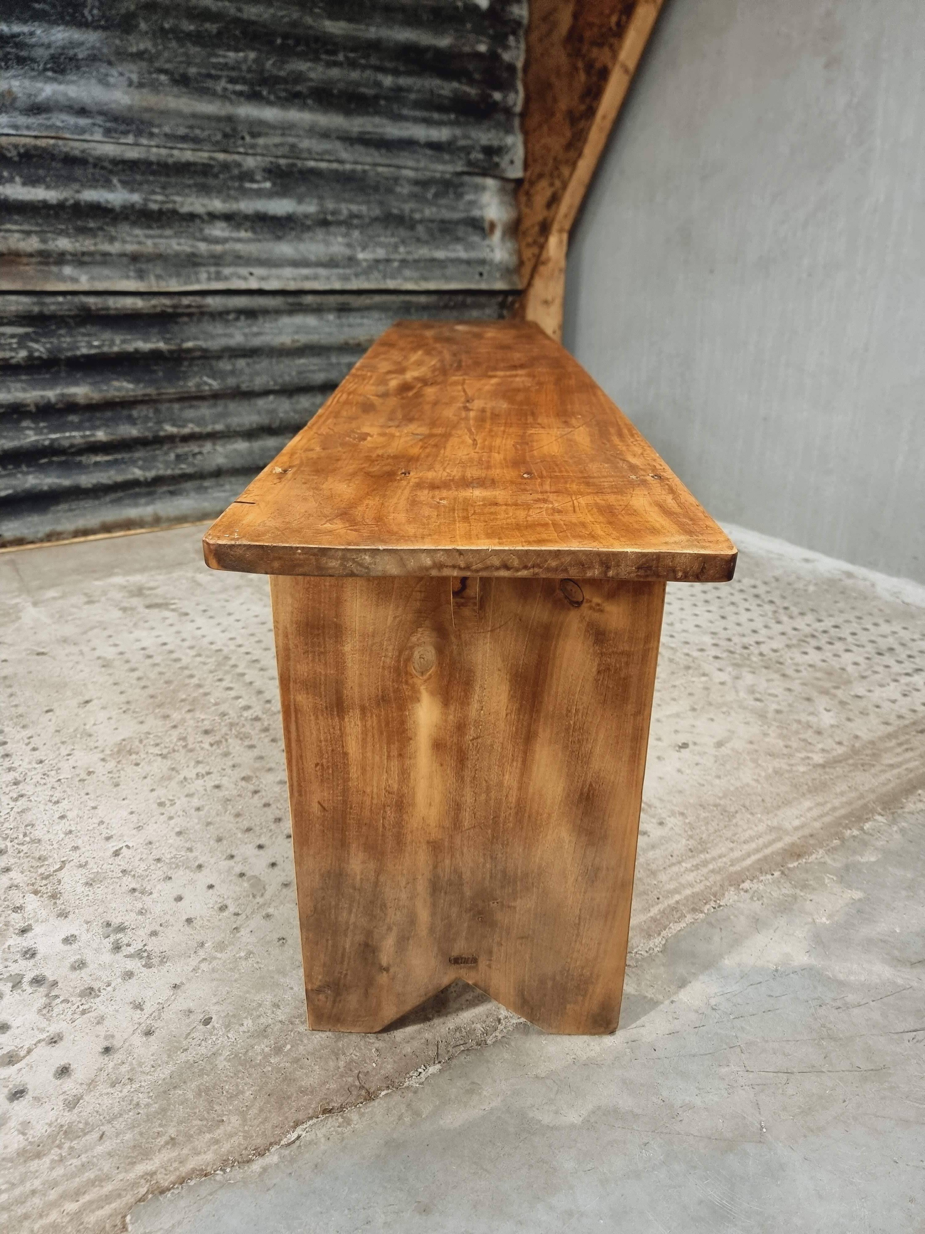 Antique wooden side table bench rural TV cabinet 40 x 200 cm