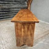 Ancien banc de table d'appoint en bois meuble TV rural 40 x 200 cm