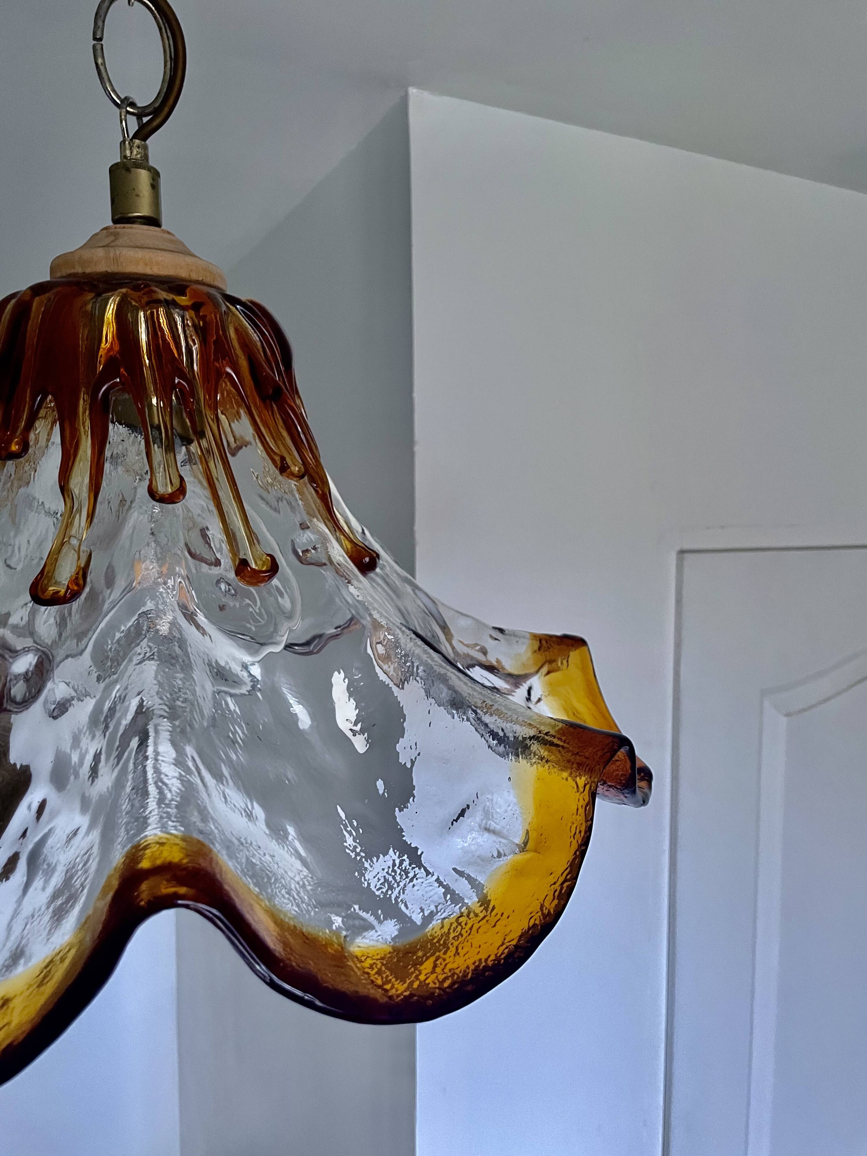 Murano glass pendant from the 1960s to 1970s.