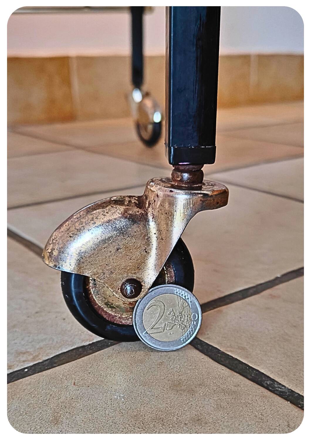 Mid-Century Vinyl Cart