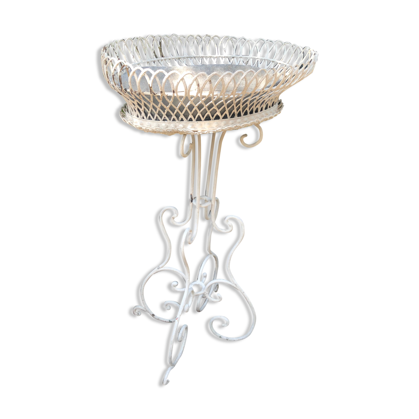 Jardinière en fer forgé