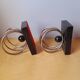 Marble and chrome metal bookends Art Deco