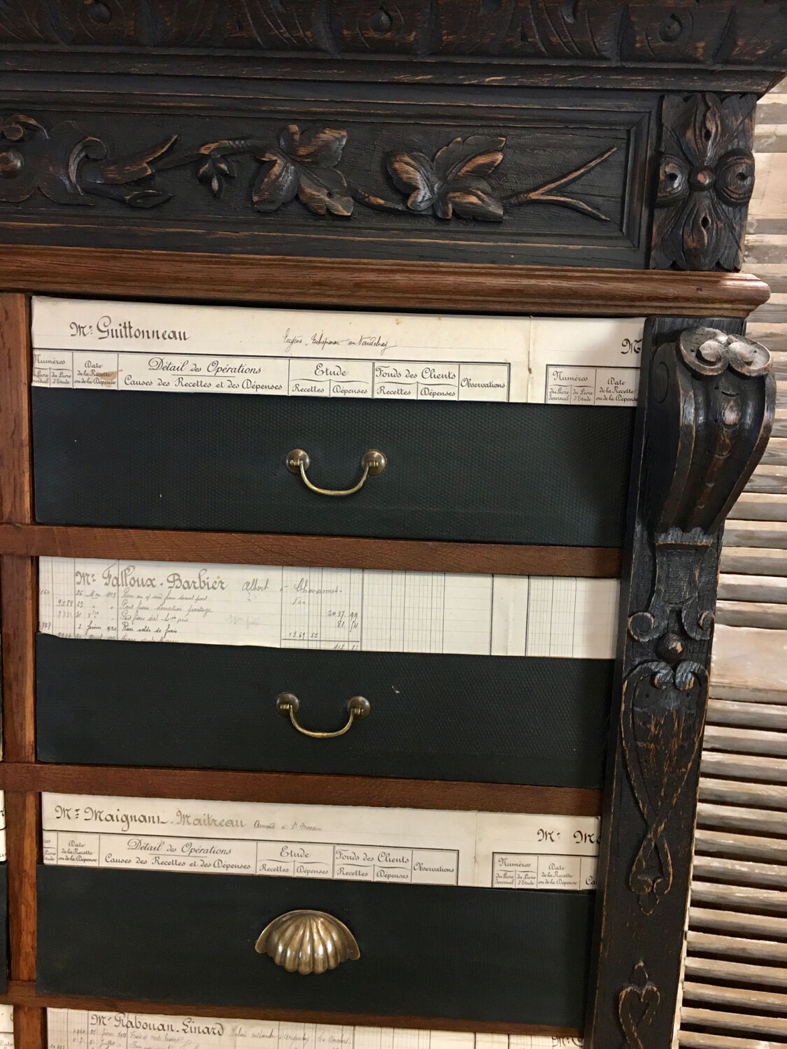 "Cartonnier" furniture from the XIXth