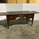 Mahogany flat desk. Louis XVI style, 20th century.