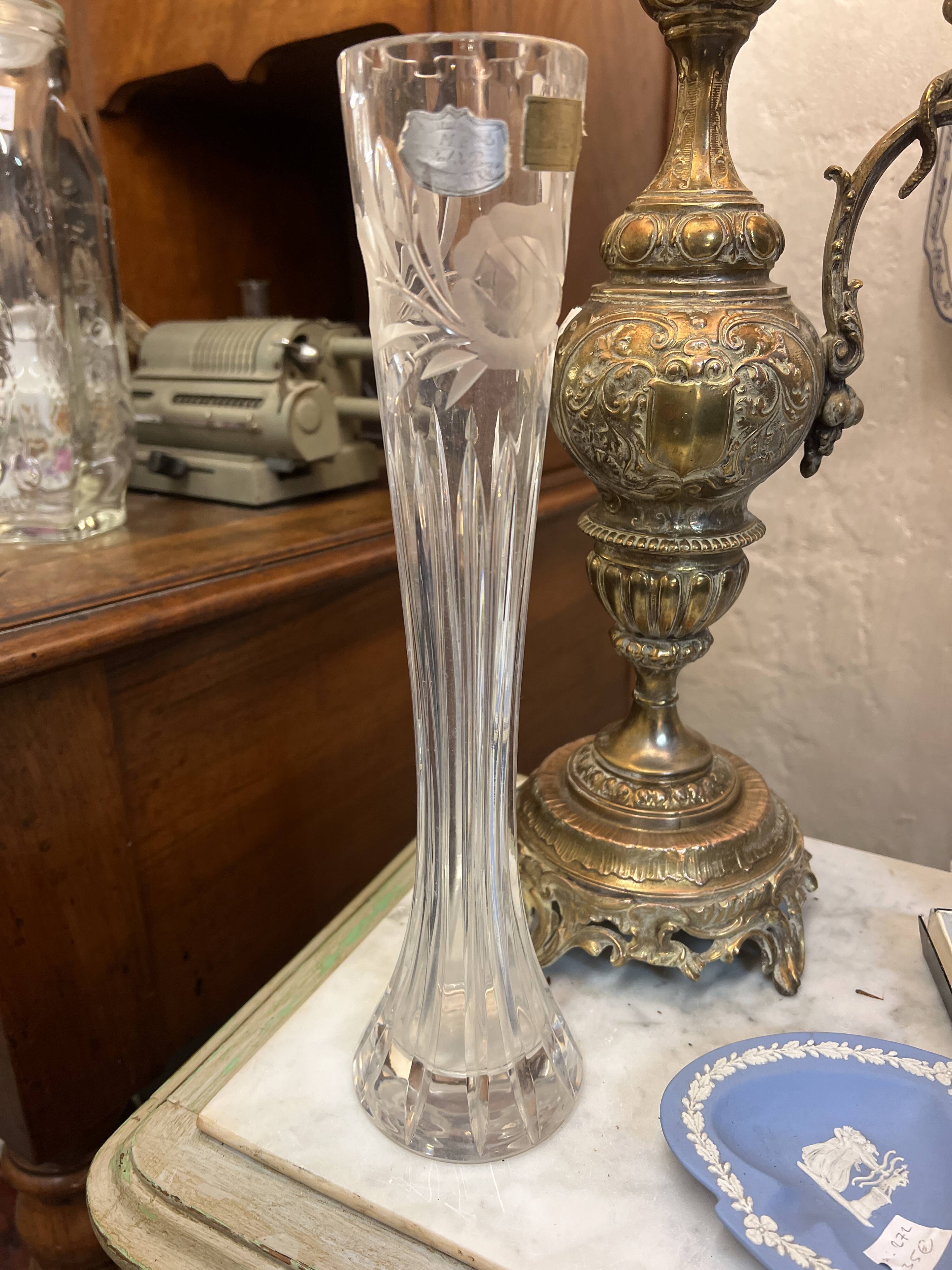 Paris crystal vase