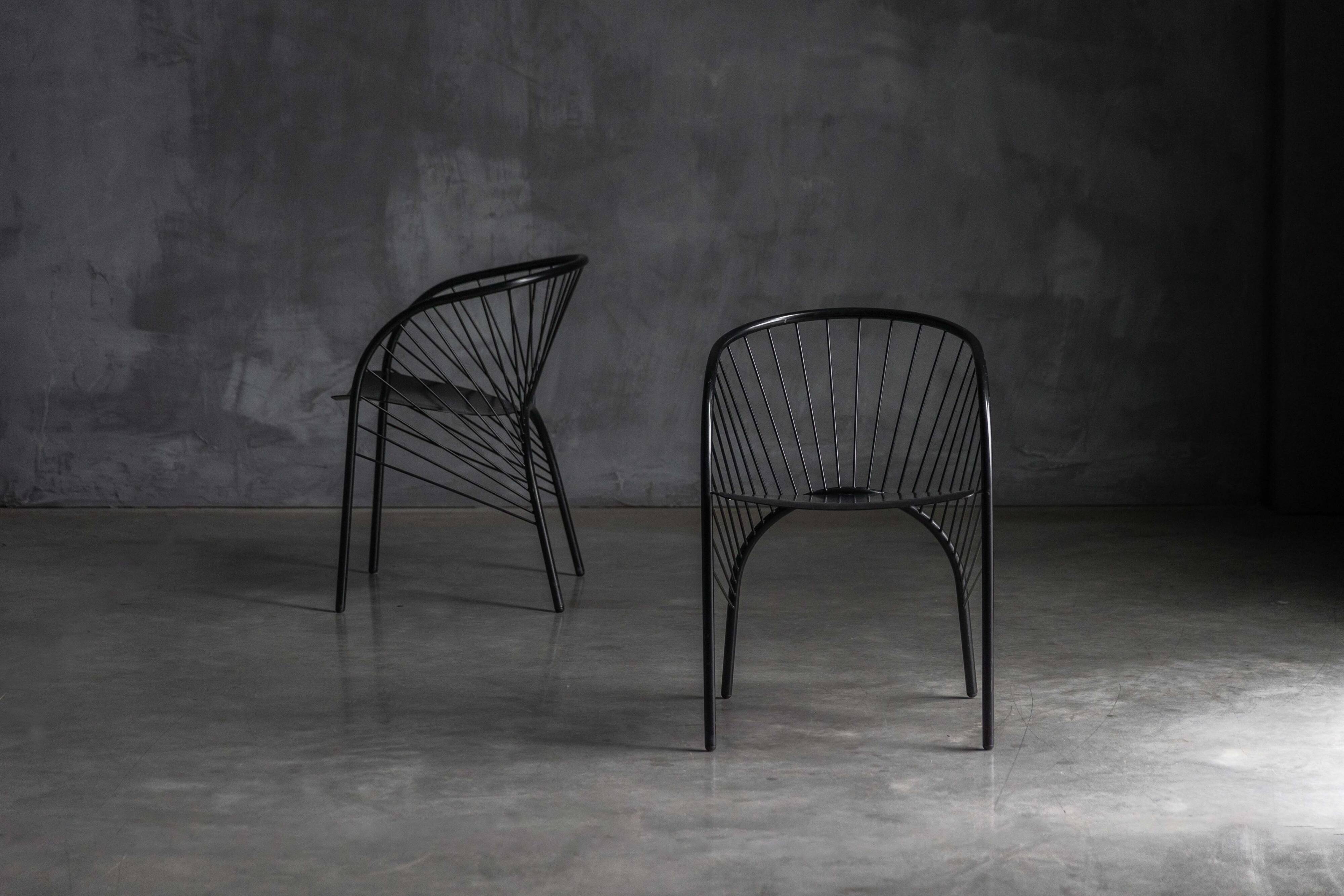 "Lizzie" chairs by Regis Portier for Paolo Pallucco, Italy, 1980s