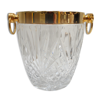 Champagne bucket in cut crystal