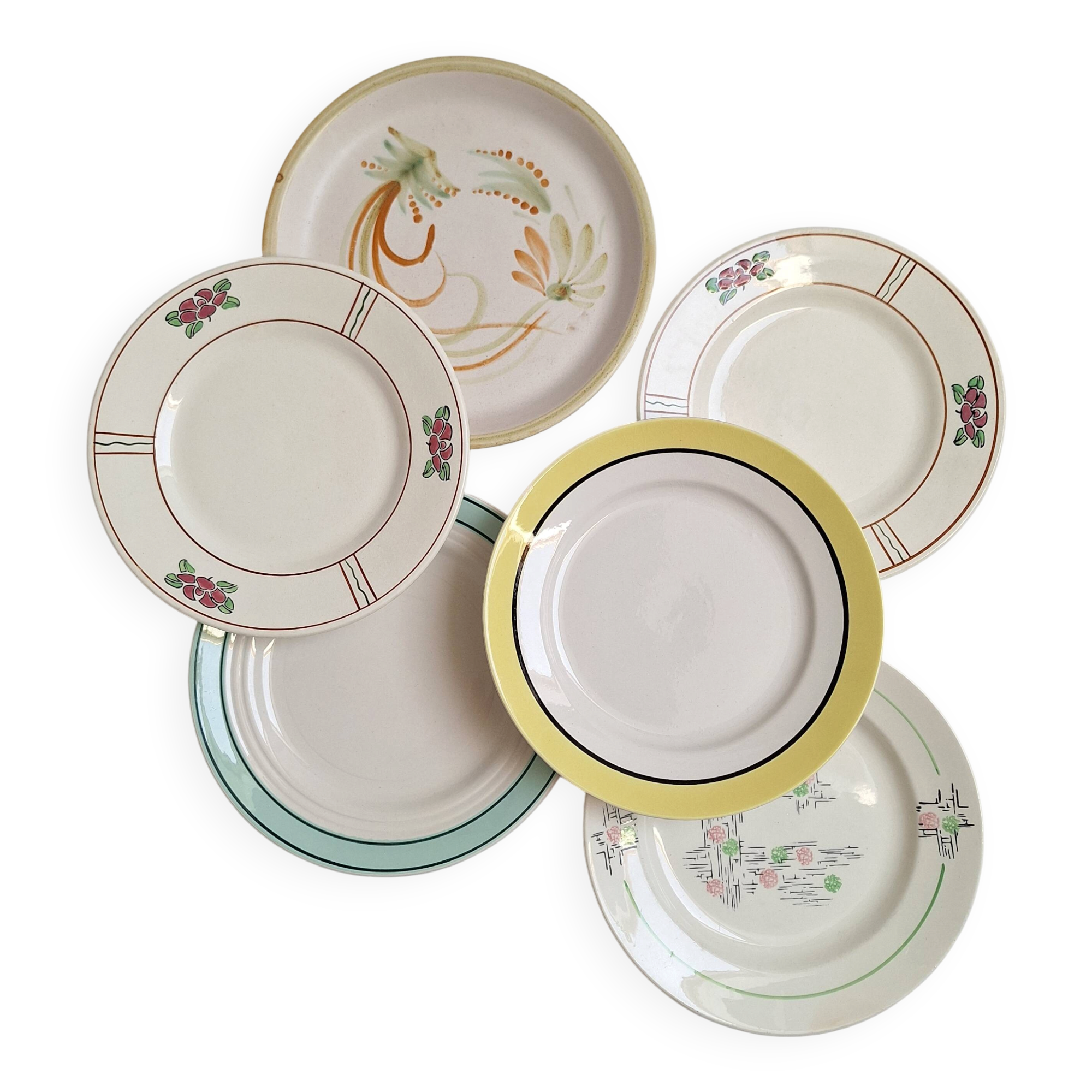Flat plates Henriot, Céranord, Salins, Badonviller