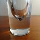 4 high glasses Heavy bullet glass Carlo Moretti Italy 1980 signed