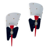 Pair of Pierre Guariche wall lights, 1950s
