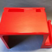 Bureau rouge enfant années 70