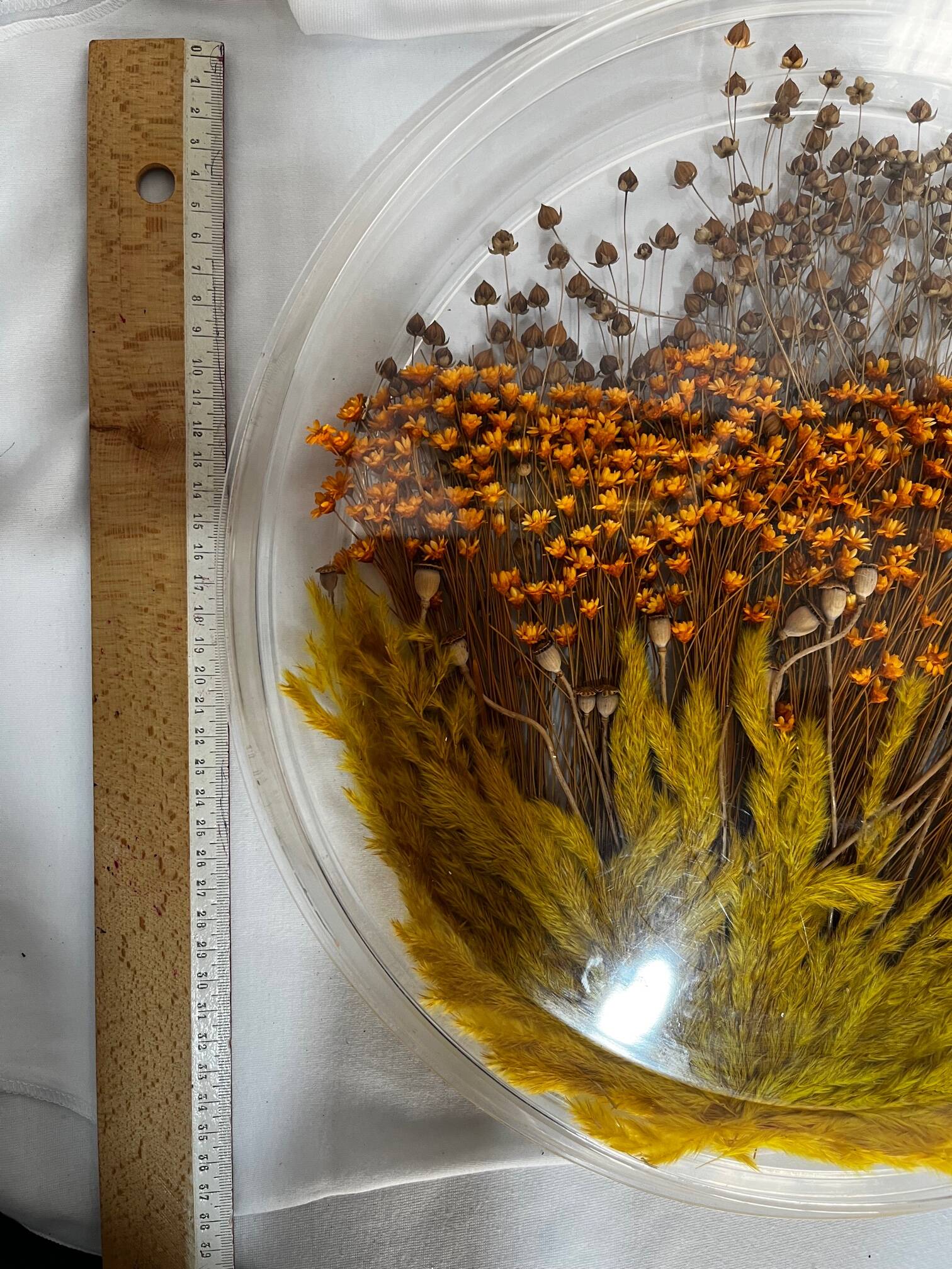 Plateau en plexiglas avec inclusions