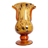 Art Nouveau Opaline Glass Vase by Cristallerie de Clichy, France